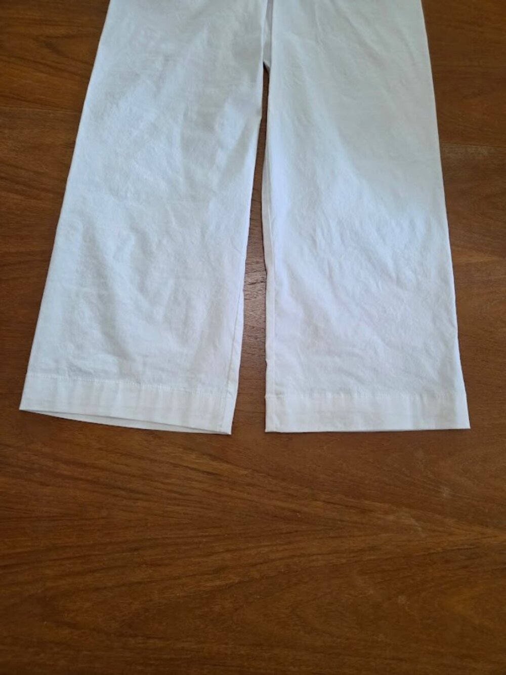Maeve The Colette Magic Fabric Scallop Pocket Pants Wide Leg High Rise White 28 - Picture 6 of 13